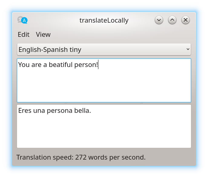 Privacy focused machine translation for the end user